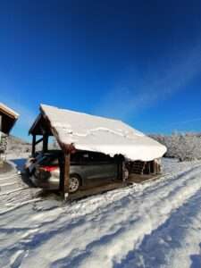 Solarna nadstrešnica za 2auta snage 4,5kWp